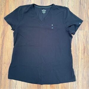 Beyond Scrubs Black scrub top
